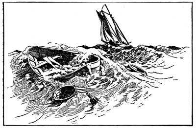 They ran down to where Abishai's craft had vanished; found two or three trawl-tubs, a gin-bottle, and a stove-in dory, but nothing more.