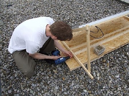 Construction of our solar arrays for outdoor use